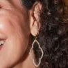 Abbie Gold Open Frame Earrings In White Crystal^Kendra Scott Fashion