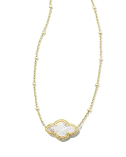 Abbie Gold Pendant Necklace In Ivory Mother-Of-Pearl^Kendra Scott Best