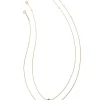 Abbie 14K Yellow Gold Pendant Necklace In White Diamond^Kendra Scott Sale