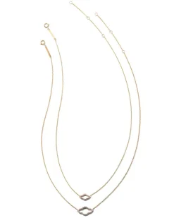 Abbie 14K Yellow Gold Pendant Necklace In White Diamond^Kendra Scott Sale