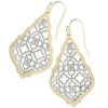 Addie Gold Drop Earrings In Silver Filigree Mix^Kendra Scott Hot