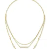 Addison Triple Strand Necklace In Gold^Kendra Scott Cheap
