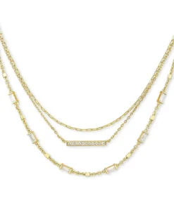 Addison Triple Strand Necklace In Gold^Kendra Scott Cheap