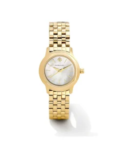 Alex Gold Tone Stainless Steel 28Mm Watch In Ivory Mother-Of-Pearl^Kendra Scott Flash Sale