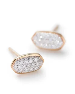 Amelee Earrings In Pave Diamond And 14K Rose Gold^Kendra Scott Outlet