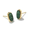 Amelee 14K Yellow Gold Stud Earrings In Emerald^Kendra Scott Discount
