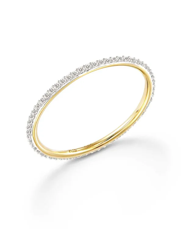 Angelina 14K Yellow Gold Band Ring In White Diamond^Kendra Scott Best Sale