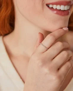 Angelina 14K Yellow Gold Band Ring In White Diamond^Kendra Scott Best Sale