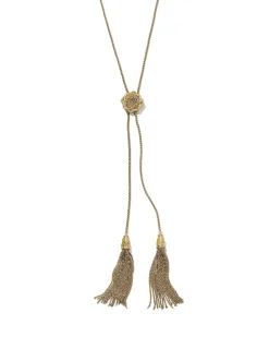 Ansel Rose Bolo Necklace In Vintage Gold^Kendra Scott Fashion
