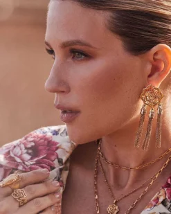 Ansel Rose Cocktail Ring In Vintage Gold^Kendra Scott Cheap