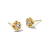 Ansel Rose 14K Yellow Gold Stud Earrings In White Diamond^Kendra Scott Fashion