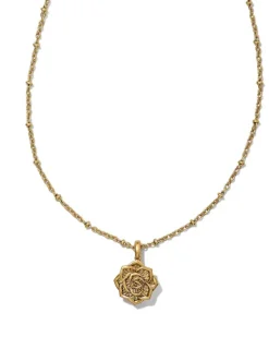 Ansel Rose Short Pendant Necklace In Vintage Gold^Kendra Scott Flash Sale