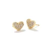 Ari Gold Pave Crystal Heart Earrings In White Crystal^Kendra Scott Best Sale
