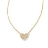 Ari Gold Pave Crystal Heart Necklace In White Crystal^Kendra Scott Flash Sale