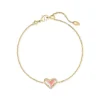Ari Heart Gold Chain Bracelet In Dichroic Glass^Kendra Scott Online