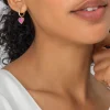 Ari Heart Gold Huggie Earrings In Dichroic Glass^Kendra Scott Best