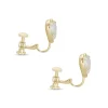 Ari Heart Gold Stud Clip On Earrings In Iridescent Drusy^Kendra Scott Sale