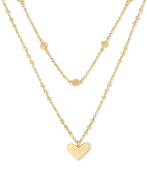 Ari Heart Multi Strand Necklace In Gold^Kendra Scott Discount