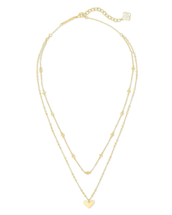 Ari Heart Multi Strand Necklace In Gold^Kendra Scott Discount