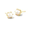 Ashton Gold Pearl Stud Earrings^Kendra Scott Clearance