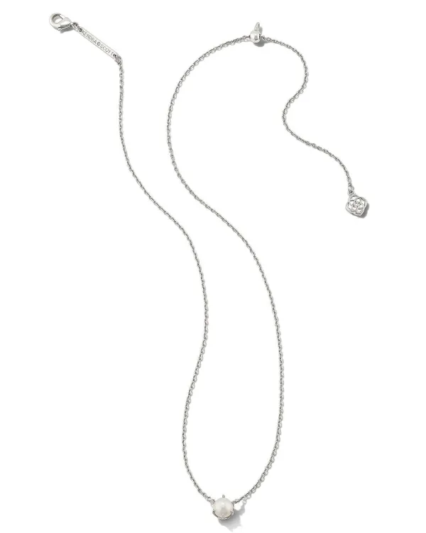 Ashton Silver Pendant Necklace In White Pearl^Kendra Scott Flash Sale