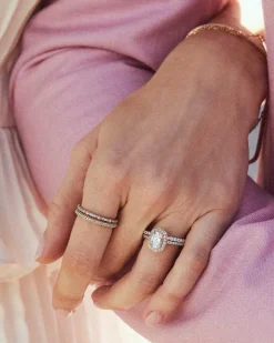 Astrid 14K Yellow Gold Ring In White Diamond^Kendra Scott New