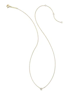 Audrey 14K Yellow Gold Pendant Necklace In White Diamond^Kendra Scott Clearance