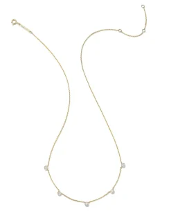 Audrey 14K Yellow Gold Strand Necklace In White Diamond^Kendra Scott Online