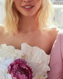 Audrey 14K Yellow Gold Strand Necklace In White Diamond^Kendra Scott Online