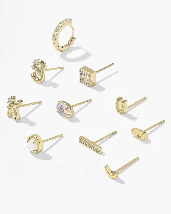 Austin Gold Single Stud Earring In White Crystal^Kendra Scott Store