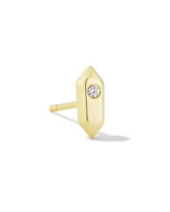 Austin Gold Single Stud Earring In White Crystal^Kendra Scott Store
