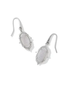 Baroque Vintage Silver Lee Drop Earrings In Iridescent Drusy^Kendra Scott Cheap