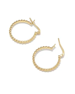 Beaded 20Mm Hoop Earrings In 18K Gold Vermeil^Kendra Scott Store
