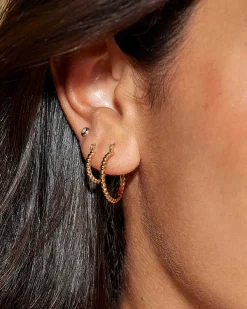 Beaded 20Mm Hoop Earrings In 18K Gold Vermeil^Kendra Scott Store