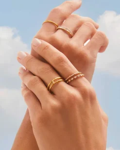 Bennett Double Band Ring In 18K Yellow Gold Vermeil^Kendra Scott Cheap