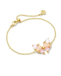 Blair Gold Butterfly Delicate Chain Bracelet In Pink Mix^Kendra Scott Flash Sale