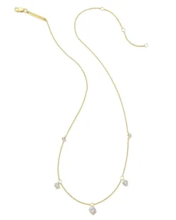 Blakely 18K Gold Vermeil Strand Necklace In Rainbow Moonstone^Kendra Scott Fashion