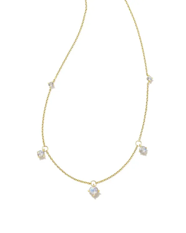 Blakely 18K Gold Vermeil Strand Necklace In Rainbow Moonstone^Kendra Scott Fashion