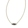 Bridgete Gold Pendant Necklace In Black Drusy^Kendra Scott Outlet