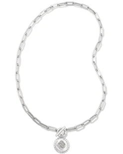 Brielle Convertible Medallion Chain Necklace In Silver^Kendra Scott Shop