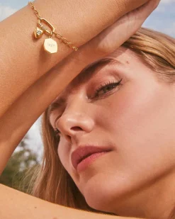 Bristol 18K Gold Vermeil Chain Bracelet In White Sapphire^Kendra Scott Store