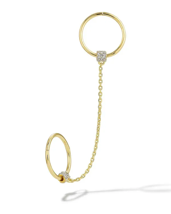 Bristol 18K Gold Vermeil Ear Cuff Set In White Sapphire^Kendra Scott Clearance