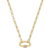 Bristol 18K Gold Vermeil Link Necklace In White Sapphire^Kendra Scott Online