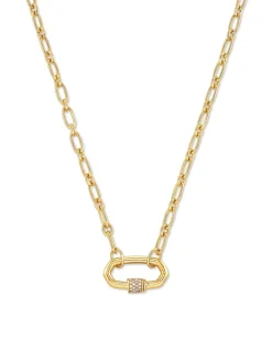 Bristol 18K Gold Vermeil Link Necklace In White Sapphire^Kendra Scott Online