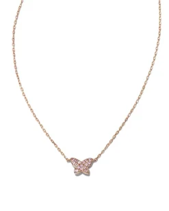 Butterfly 14K Rose Gold Pendant Necklace In Pink Sapphire^Kendra Scott Best