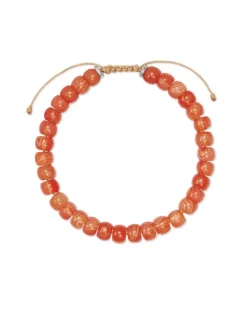 Cade Oxidized Sterling Silver Corded Bracelet In Orange Banded Agate^Kendra Scott Store