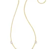 Cailin Gold Crystal Strand Necklace In White Crystal^Kendra Scott New