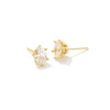 Cailin Gold Crystal Stud Earrings In White Crystal^Kendra Scott Shop