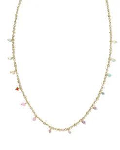 Camry Gold Beaded Strand Necklace In Pastel Mix^Kendra Scott Clearance