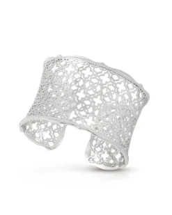 Candice Silver Cuff Bracelet In Silver Filigree Mix^Kendra Scott Fashion